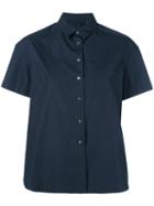 Aspesi - Short Sleeve Shirt - Women - Cotton - 42, Blue, Cotton