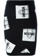 Moschino Shopping Bag Knit Pencil Skirt