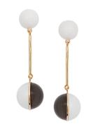 Jw Anderson Enamel Mini Sphere Drop Earrings - Black