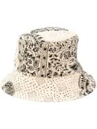 Paria Farzaneh Embroidered Bucket Hat - Neutrals