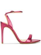 Alexandre Birman Willow 100 Metallic Sandals - Pink
