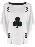 Boutique Moschino Club Graphic Top - White