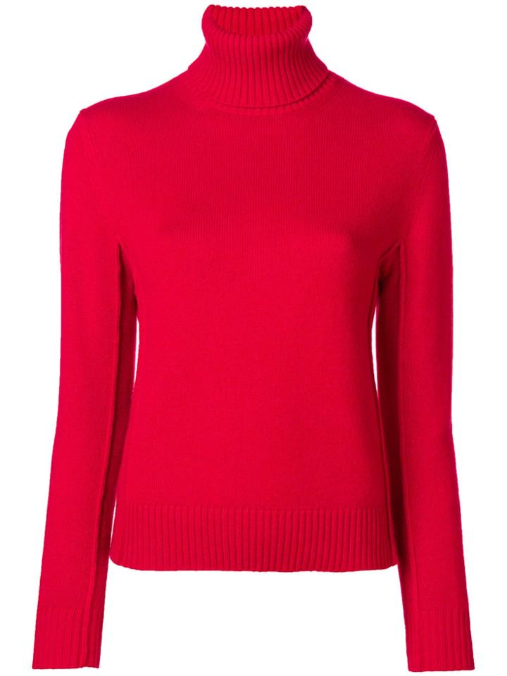Chloé Fitted Roll-neck Sweater - Red