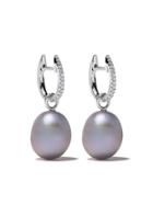 Annoushka 18kt White Gold Diamond Pearl Earrings - 18ct White Gold