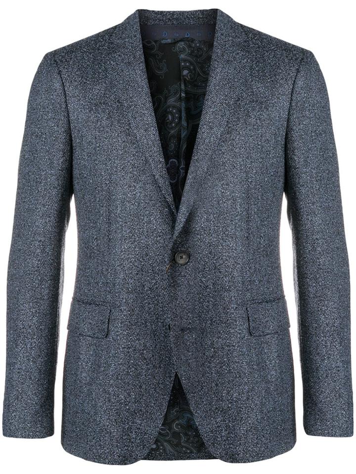 Etro Textured Blazer - Blue
