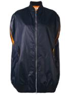 Marios Sleeveless Long Bomber Jacket