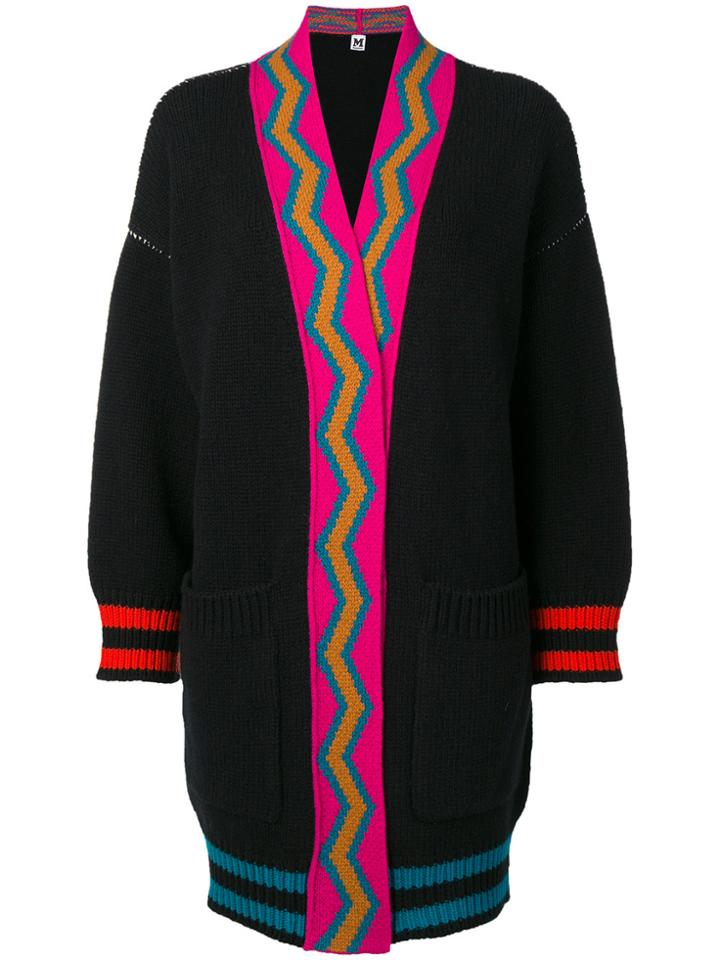 M Missoni Zig-zag Knit Cardigan - Black