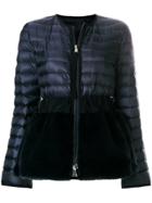 Moncler Belted Padded Jacket - Blue