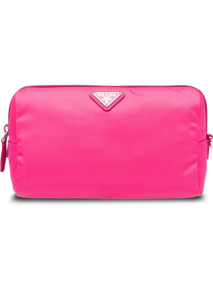 Prada Zipped Cosmetic Bag - Pink