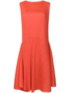 Pleats Please By Issey Miyake Pleated Asymmetric Dress - Yellow &
