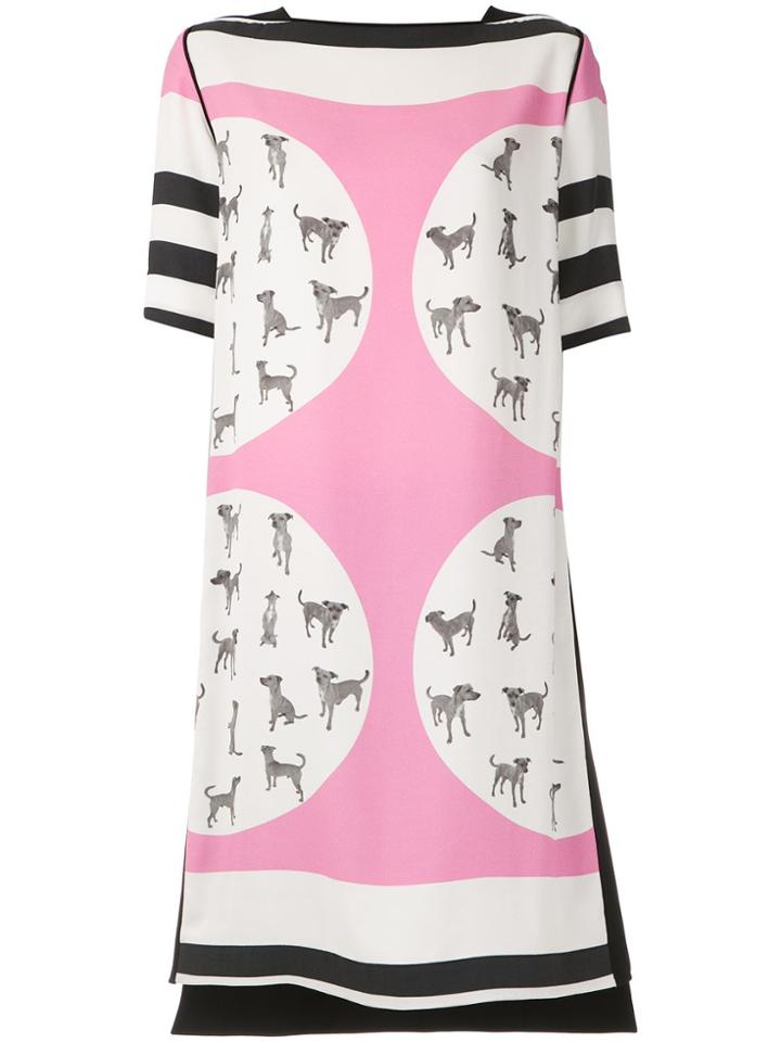 Gloria Coelho Printed T-shirt Dress - Multicolour