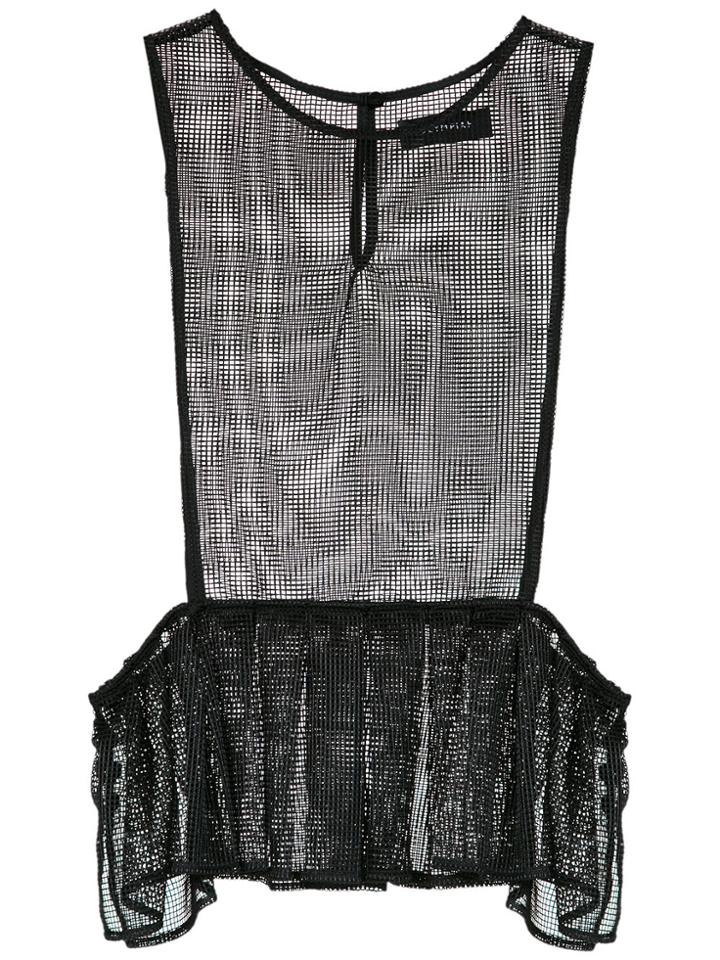 Olympiah Flamingo Mesh Tank Top X Silvia Braz - Black