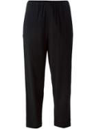 Marni Cropped Trousers, Women's, Size: 42, Black, Spandex/elastane/viscose