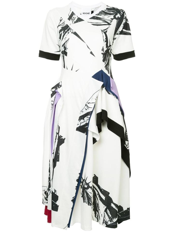 Koché Statue Of Liberty Dress - White