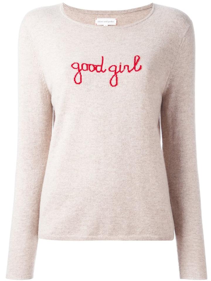 Chinti And Parker 'good Girl' Sweater, Size: Xs, Nude/neutrals, Cashmere