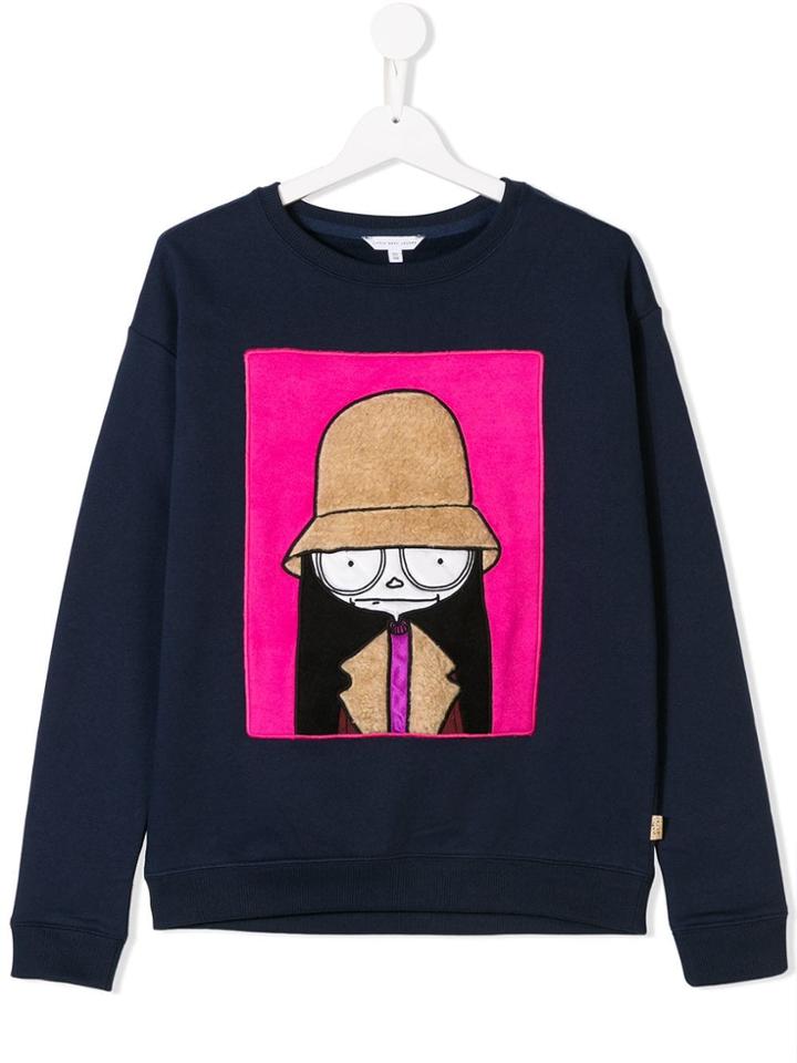 Little Marc Jacobs Teen Miss Marc Sweatshirt - Blue