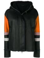Iceberg Colour Block Hooded Jacket - Black