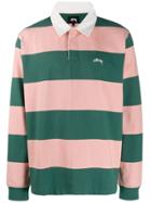 Stussy Rugby Polo Shirt - Pink