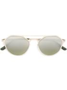 Italia Independent Gradient Thin Frame Sunglasses - Grey