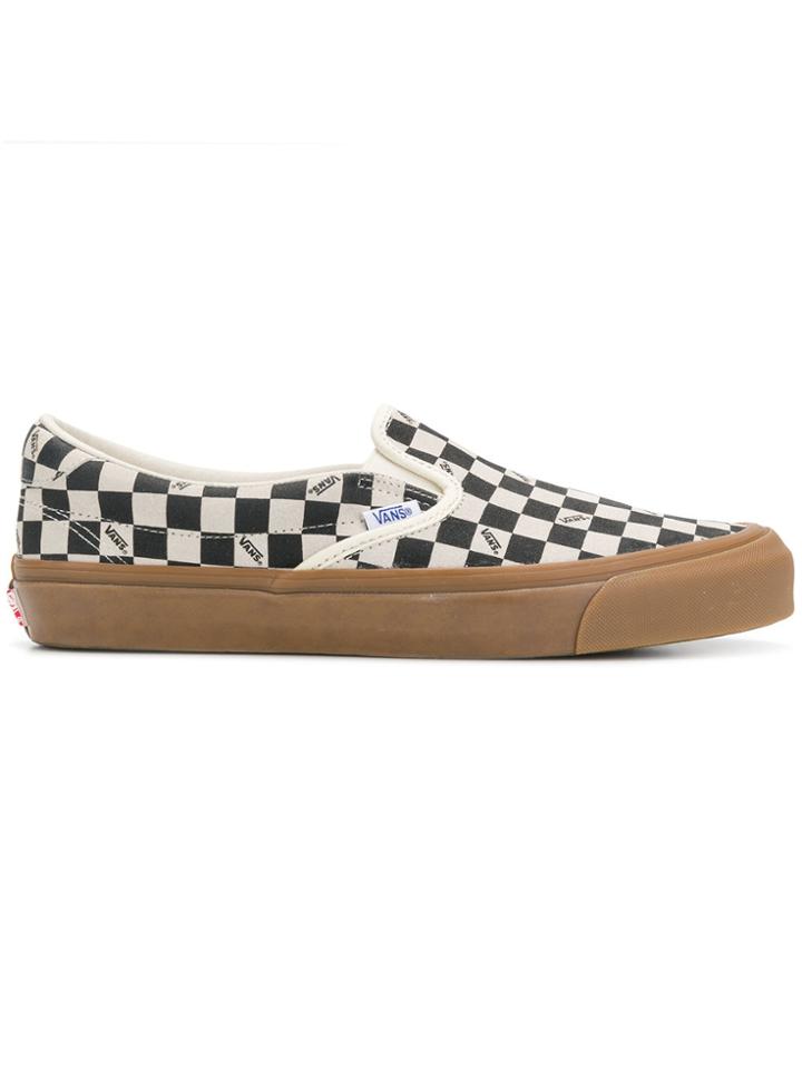 Vans Checked Slip-on Sneakers - Black