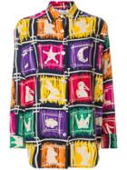 Jc De Castelbajac Vintage Oversized Printed Shirt - Multicolour