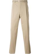 Canali Tailored Trousers, Men's, Size: 52, Nude/neutrals, Cotton/rubber