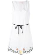 See By Chloé - Floral Hem Shift Dress - Women - Cotton/polyester - 36, Women's, White, Cotton/polyester