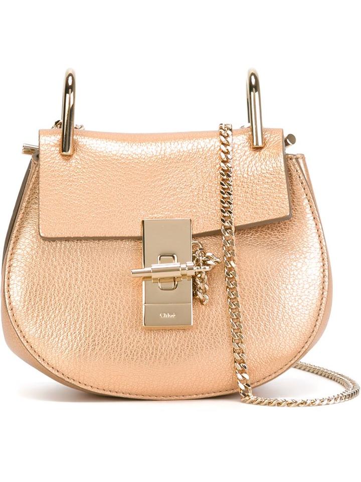 Chloé 'drew' Metallic (grey) Shoulder Bag, Women's