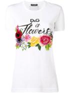 Dolce & Gabbana Floral-print T-shirt - White