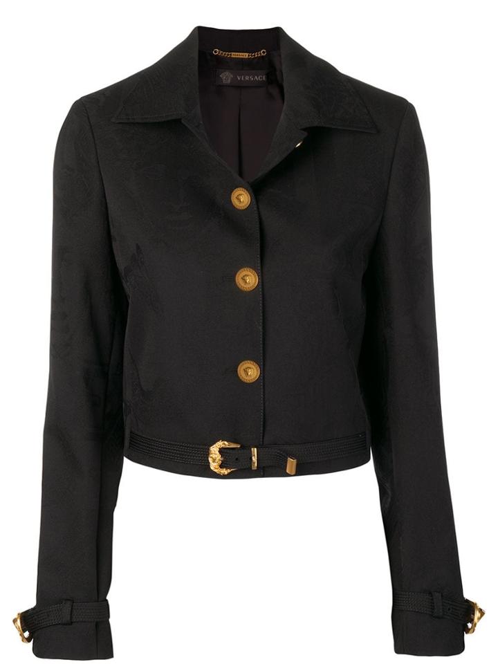 Versace Medusa Buttons Jacket - Black