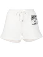 Moschino Teddy Label Running Shorts - White