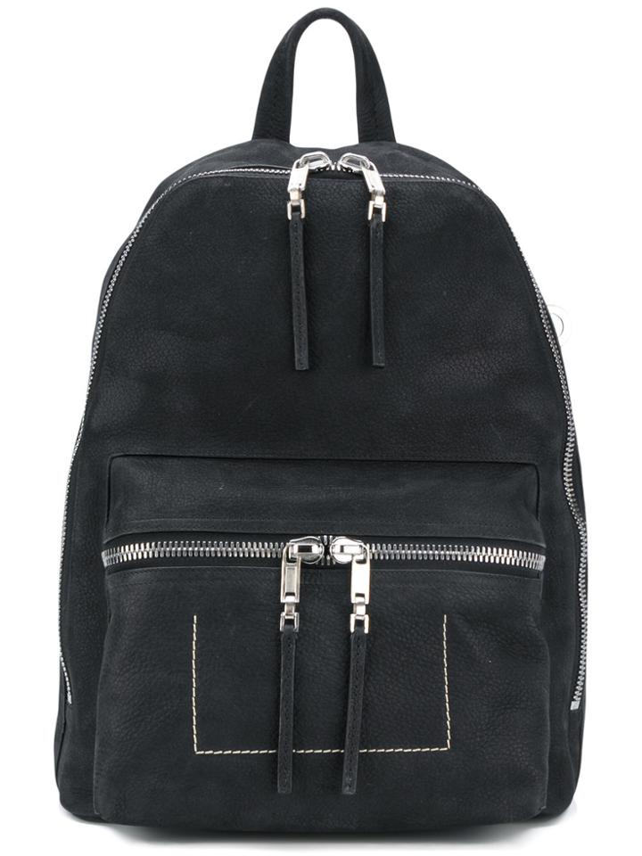 Rick Owens Double-zip Backpack - Black
