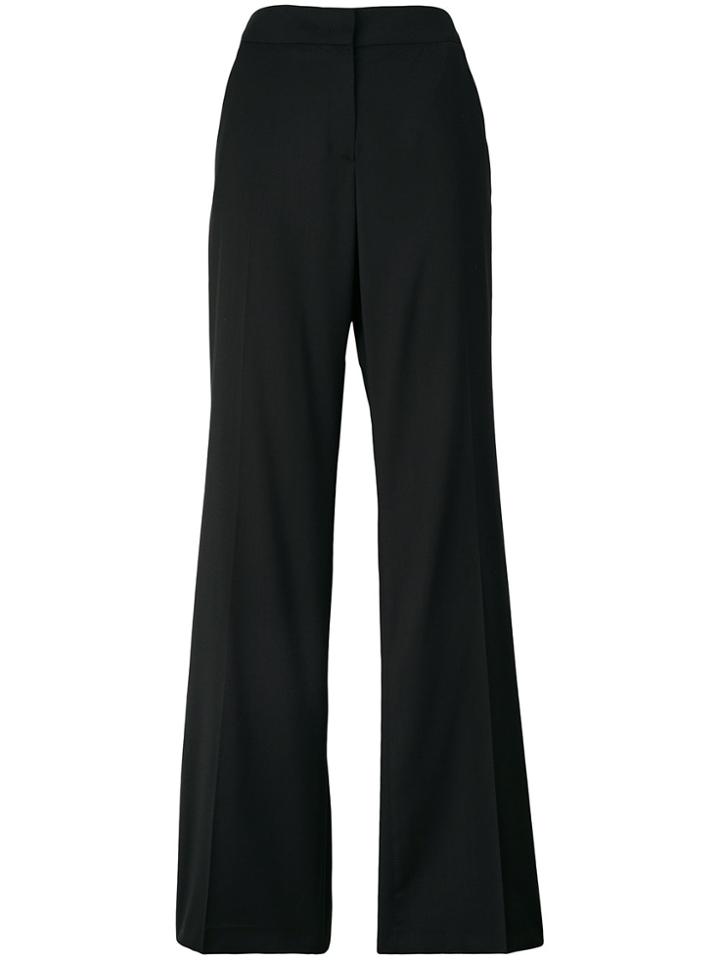 No21 Stripe Leg Flared Trousers - Black