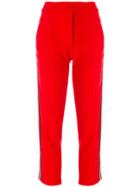 Laneus Frill Side Panel Track Pants - Red