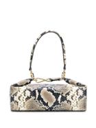 Rejina Pyo Olivia Snake Box Bag - Neutrals