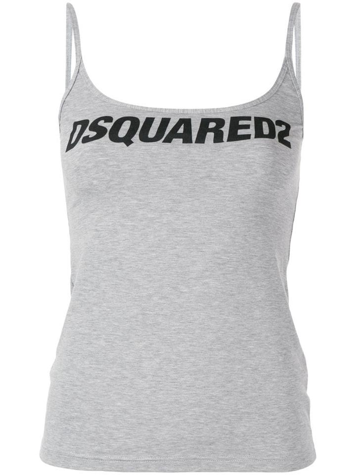 Dsquared2 Logo Print Tank Top - Grey