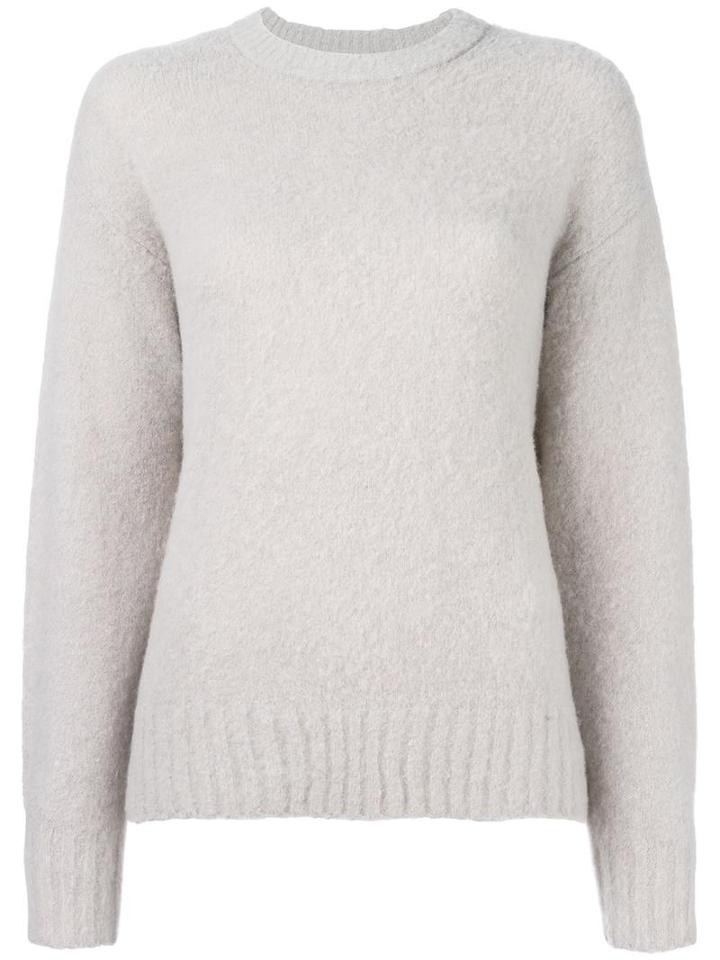 T By Alexander Wang Crew Neck Jumper, Women's, Size: Small, Grey, Nylon/spandex/elastane/wool/alpaca