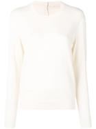 Tory Burch Lightweight Cashmere Sweater - White