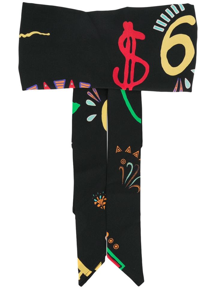 Etro Graphic Print Head Wrap - Black