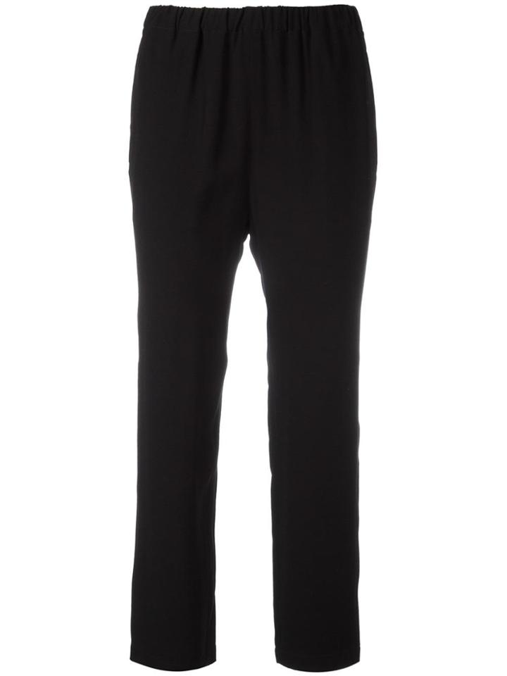 Marni Elasticated Straight Leg Trousers - Black