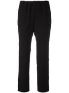 Marni Elasticated Straight Leg Trousers - Black