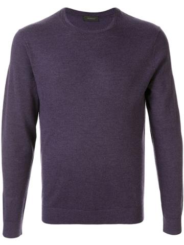 D'urban Slim Fit Wool Jumper - Purple
