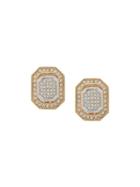 Christian Dior Pre-owned 1980's Deco-style Earrings - Gold