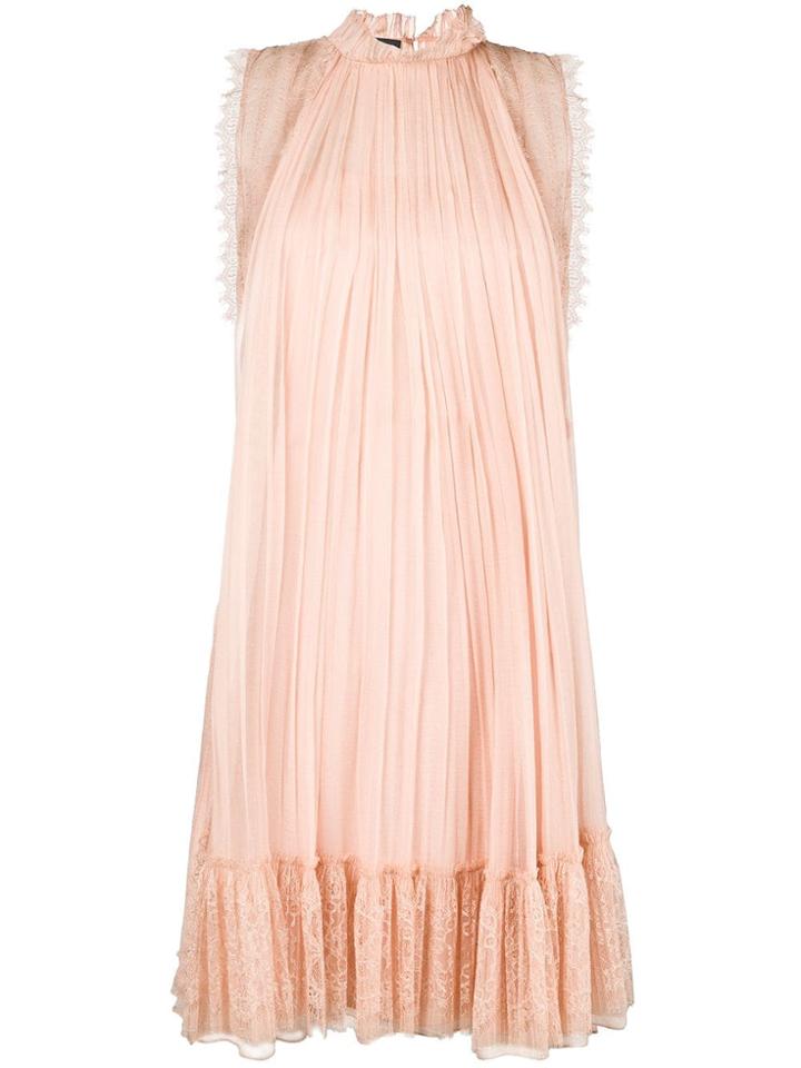 Alberta Ferretti Gathered Sleeveless Dress - Pink