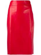 Drome High-rise Pencil Skirt - Red