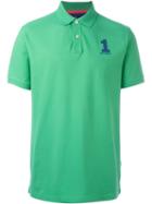 Hackett Embroidered Logo Polo Shirt, Men's, Size: M, Green, Cotton/spandex/elastane