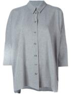 Mm6 Maison Margiela Three-quarter-sleeve Shirt, Women's, Size: Medium, Grey, Viscose