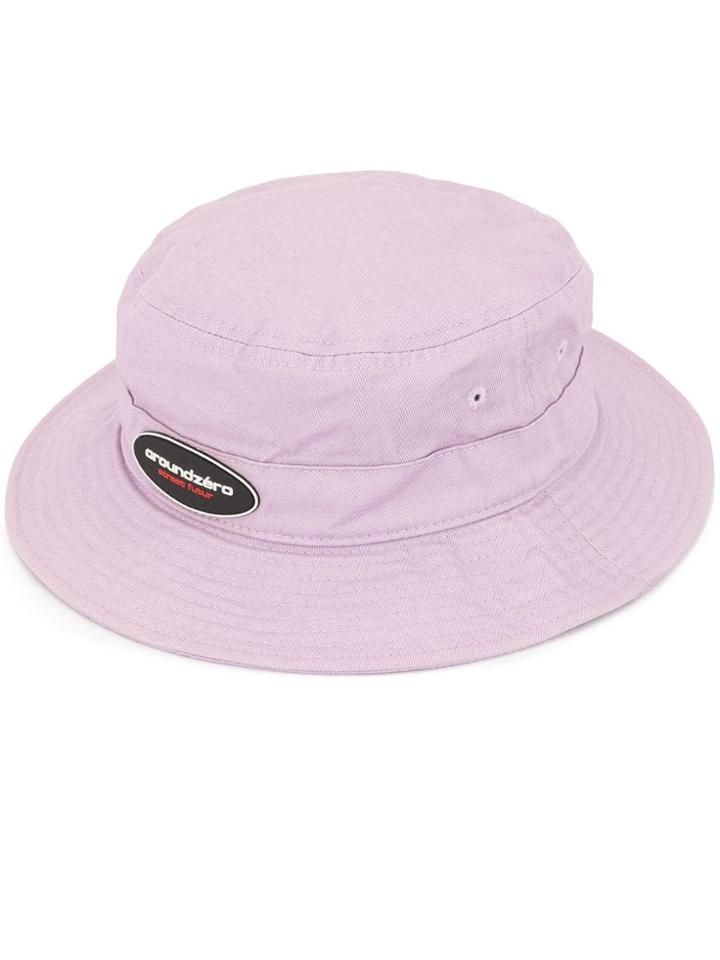 Ground Zero Logo Patch Bucket Hat - Purple