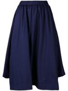 Comme Des Garçons Comme Des Garçons Striped Asymmetric Skirt - Blue