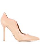 Malone Souliers Penelope 100mm Scalloped Pump - Pink & Purple